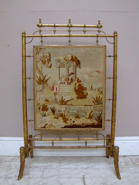 antique french firescreen